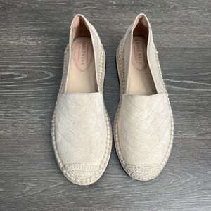 Cole Haan Suede Loafer Womens Size‎ 8 CloudFeel Stitchlite Espadrille Tan Shoes